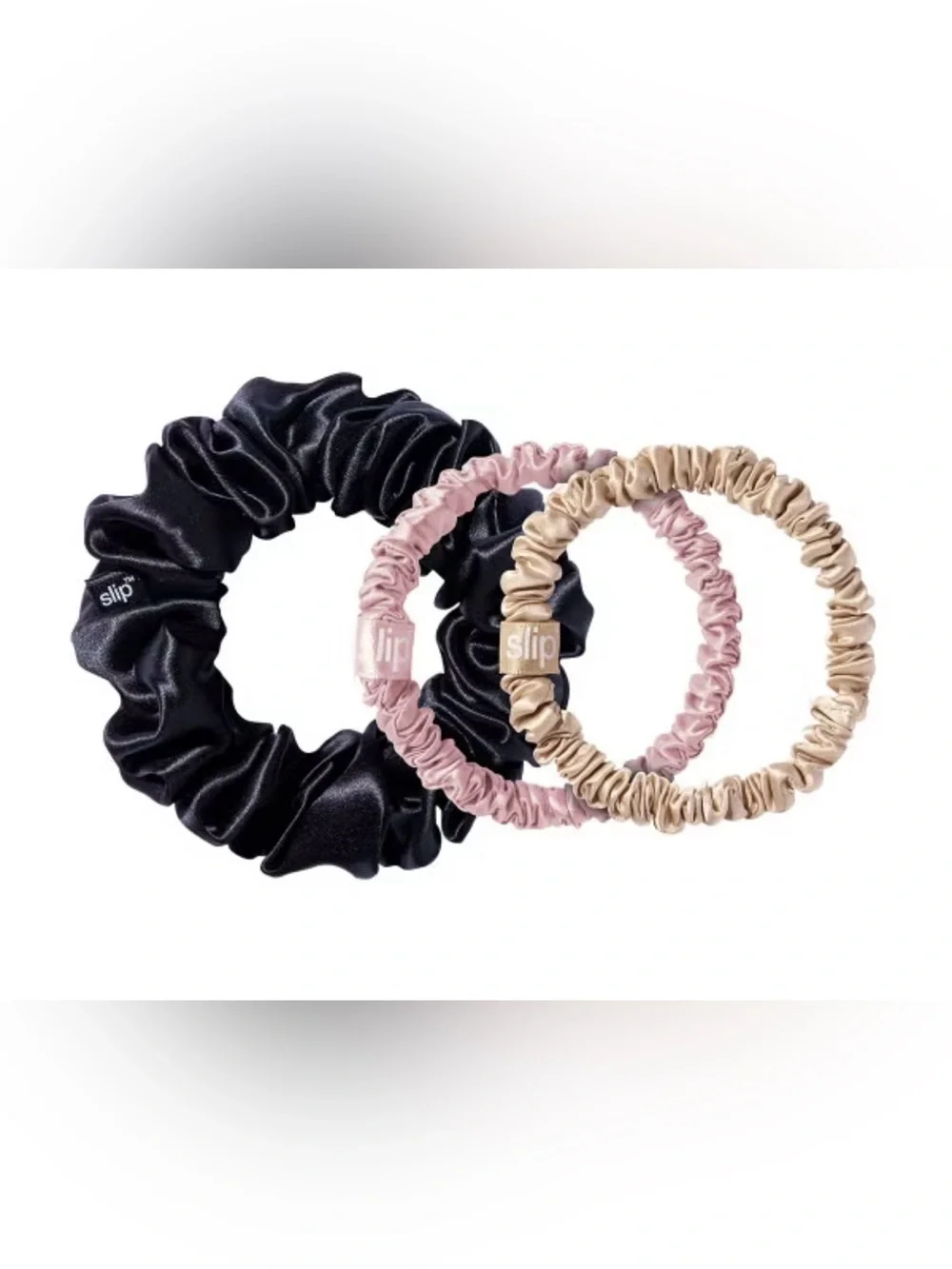 Silk 100% Mulberry Silk Scrunchies TRIO
